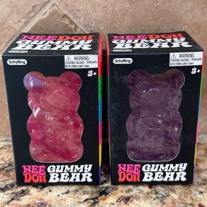 Needoh Gummy Bear Squishy Toy - Pink & Purple